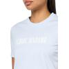imageLacoste Womens Crew Neck Short Sleeve Regular Fit Graphic TShirtBlueWhite