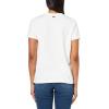 imageLacoste Womens Crew Neck Short Sleeve Regular Fit Graphic TShirtCreamBordeaux