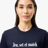 imageLacoste Womens Crew Neck Short Sleeve Regular Fit Graphic TShirtWhite