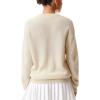 imageLacoste Womens Crewneck Cashmere Pullover SweaterCream