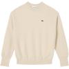 imageLacoste Womens Crewneck Cashmere Pullover SweaterCream