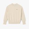 imageLacoste Womens Crewneck Cashmere Pullover SweaterFlour
