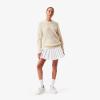 imageLacoste Womens Crewneck Cashmere Pullover SweaterFlour