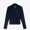 imageLacoste Womens Monogram Print HalfZip TopBlack