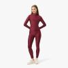 imageLacoste Womens Monogram Print HalfZip TopBordeaux
