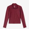 imageLacoste Womens Monogram Print HalfZip TopBordeaux