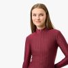 imageLacoste Womens Monogram Print HalfZip TopBordeaux