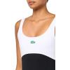 imageLacoste x Bandier Womens All Motion Colorblock 6quot BodysuitBlack