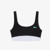 imageLacoste x Bandier Womens All Motion Colorblock Sports BraBlack