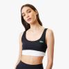 imageLacoste x Bandier Womens All Motion Colorblock Sports BraBlack