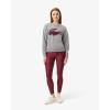 imageLacoste x Bandier Womens Contrast Crocodile SweaterGreyBordeaux
