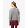 imageLacoste x Bandier Womens Contrast Crocodile SweaterGreyBordeaux