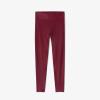 imageLacoste x Bandier Womens Monogram Print LeggingsBordeaux
