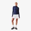 imageLacoste x Bandier Womens Pro Fleece QuarterZip TopNavy BlueNavy Blue