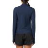 imageLacoste x Bandier Womens Pro Fleece QuarterZip TopNavy BlueNavy Blue