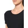 imageLacoste x Bandier Womens Rib Short Sleeve Bra TopBlack