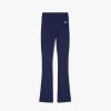 imageLacoste x Bandier Womens Ribbed Flare PantsGreen