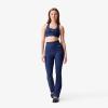 imageLacoste x Bandier Womens Ribbed Flare PantsGreen