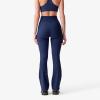 imageLacoste x Bandier Womens Ribbed Flare PantsGreen