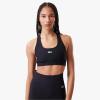 imageLacoste x Bandier Womens Ribbed Sports BraBlack