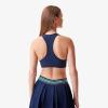 imageLacoste x Bandier Womens Ribbed Sports BraNavy Blue