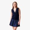 imageLacoste x Bandier Womens Sleeveless Cashmere CardiganNavy Blue