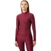 imageLacoste Womens Monogram Print HalfZip TopBordeaux