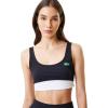 imageLacoste x Bandier Womens All Motion Colorblock Sports BraBlack