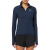 imageLacoste x Bandier Womens Pro Fleece QuarterZip TopNavy BlueNavy Blue