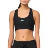 imageLacoste x Bandier Womens Ribbed Sports BraBlack