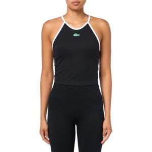 imageLacoste Womens Halter Tank TShirtBlack