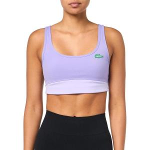 imageLacoste x Bandier Womens All Motion Colorblock Sports BraLilac