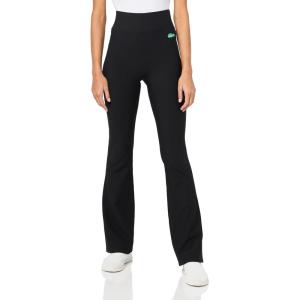 imageLacoste x Bandier Womens Ribbed Flare PantsBlack