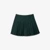 imageLacoste Womens Pleated Twill SkirtForest Green