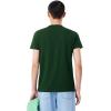 imageLacoste Mens Crew Neck Short Sleeve Regular Fit Classic TShirtForest Green