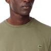 imageLacoste Mens Crew Neck Short Sleeve Regular Fit Classic TShirtKhaki