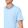 imageLacoste Mens Crew Neck Short Sleeve Regular Fit Classic TShirtOverview Striped Collar