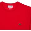 imageLacoste Mens Crew Neck Short Sleeve Regular Fit Classic TShirtRed Bright