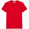 imageLacoste Mens Crew Neck Short Sleeve Regular Fit Classic TShirtRed Bright