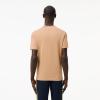 imageLacoste Mens Crew Neck Short Sleeve Regular Fit Classic TShirtViennese Striped Collar