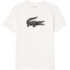 imageLacoste Mens Ultra Dry XXL Logo Sport TShirtWhiteBlack