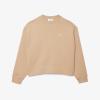 imageLacoste Womens Back Print Oversized SweatshirtViennese Beige