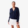 imageLacoste Womens Cashmere CaridganNavy Blue