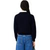 imageLacoste Womens Core Collection Regular Fit Crew Neck Long Sleeve Classic SweaterNavy Blue