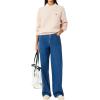 imageLacoste Womens Core Collection Regular Fit Crew Neck Long Sleeve Classic SweaterPeach