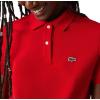 imageLacoste Womens Core Short Sleeve Regular Fit Petit Pique PoloDeep Red