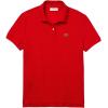 imageLacoste Womens Core Short Sleeve Regular Fit Petit Pique PoloDeep Red