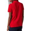imageLacoste Womens Core Short Sleeve Regular Fit Petit Pique PoloDeep Red