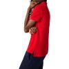 imageLacoste Womens Core Short Sleeve Regular Fit Petit Pique PoloDeep Red