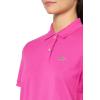 imageLacoste Womens Core Short Sleeve Regular Fit Petit Pique PoloFuchsia
